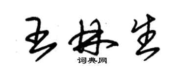 朱锡荣王林生草书个性签名怎么写