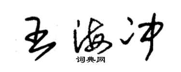 朱锡荣王海冲草书个性签名怎么写
