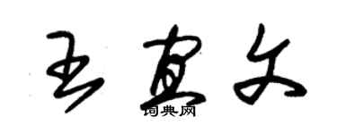 朱锡荣王宜文草书个性签名怎么写