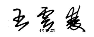 朱锡荣王云双草书个性签名怎么写