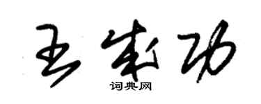 朱锡荣王成功草书个性签名怎么写