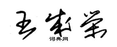 朱锡荣王成荣草书个性签名怎么写
