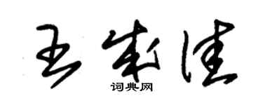 朱锡荣王成佳草书个性签名怎么写