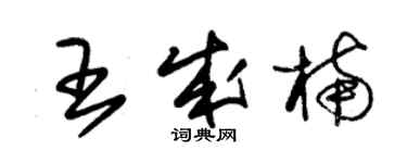 朱锡荣王成楠草书个性签名怎么写