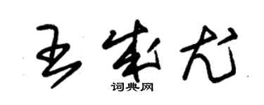 朱锡荣王成尤草书个性签名怎么写