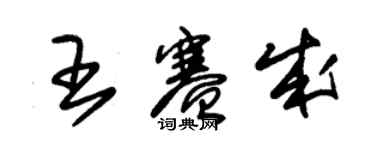 朱锡荣王赛成草书个性签名怎么写