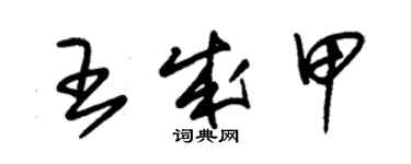 朱锡荣王成甲草书个性签名怎么写