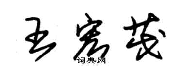 朱锡荣王宏茂草书个性签名怎么写