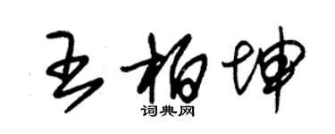 朱锡荣王柏坤草书个性签名怎么写