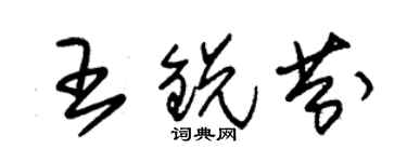 朱锡荣王锐芬草书个性签名怎么写