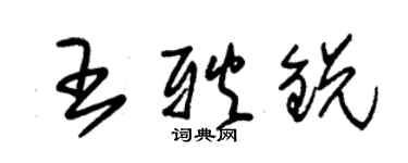 朱锡荣王耿锐草书个性签名怎么写