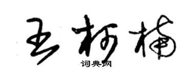 朱锡荣王柯楠草书个性签名怎么写