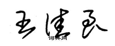 朱锡荣王佳良草书个性签名怎么写