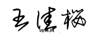 朱锡荣王佳樱草书个性签名怎么写