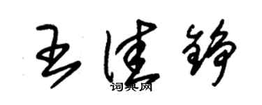 朱锡荣王佳铮草书个性签名怎么写