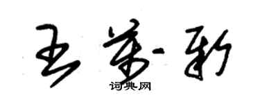 朱锡荣王万新草书个性签名怎么写