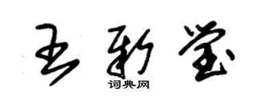朱锡荣王新莹草书个性签名怎么写