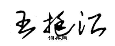 朱锡荣王挺江草书个性签名怎么写