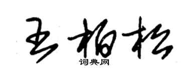 朱锡荣王柏松草书个性签名怎么写