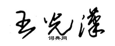 朱锡荣王光汉草书个性签名怎么写