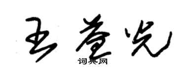 朱锡荣王益光草书个性签名怎么写