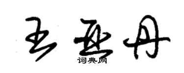 朱锡荣王亚丹草书个性签名怎么写