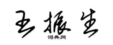 朱锡荣王振生草书个性签名怎么写
