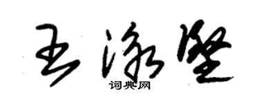 朱锡荣王泳坚草书个性签名怎么写