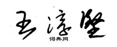朱锡荣王淳坚草书个性签名怎么写