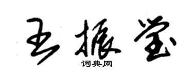 朱锡荣王振莹草书个性签名怎么写