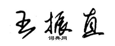 朱锡荣王振直草书个性签名怎么写