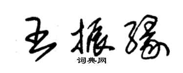 朱锡荣王振缘草书个性签名怎么写