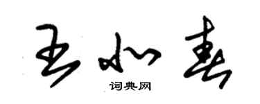 朱锡荣王北春草书个性签名怎么写