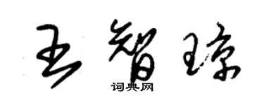 朱锡荣王智琼草书个性签名怎么写