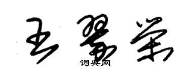 朱锡荣王翠荣草书个性签名怎么写