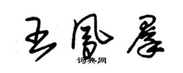 朱锡荣王凤群草书个性签名怎么写