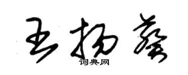 朱锡荣王扬葵草书个性签名怎么写
