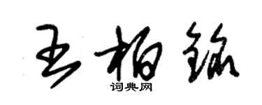 朱锡荣王柏铭草书个性签名怎么写