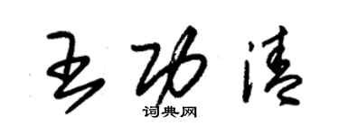 朱锡荣王功清草书个性签名怎么写