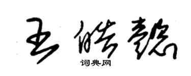 朱锡荣王皓懿草书个性签名怎么写