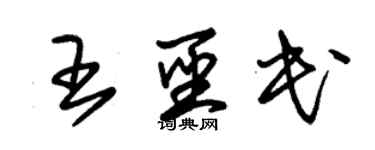 朱锡荣王圣民草书个性签名怎么写