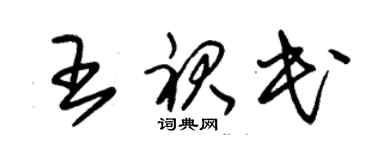 朱锡荣王裙民草书个性签名怎么写