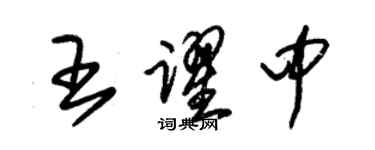 朱锡荣王跃中草书个性签名怎么写