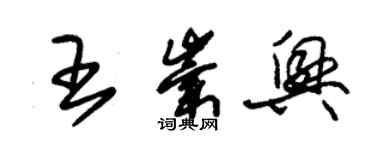 朱锡荣王崇兴草书个性签名怎么写