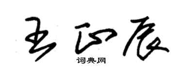 朱锡荣王正辰草书个性签名怎么写