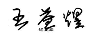 朱锡荣王益煜草书个性签名怎么写