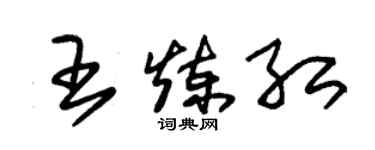 朱锡荣王炼红草书个性签名怎么写