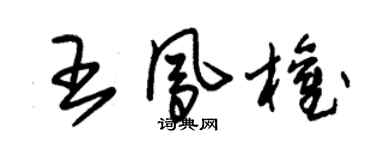朱锡荣王凤权草书个性签名怎么写