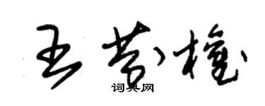 朱锡荣王芬权草书个性签名怎么写