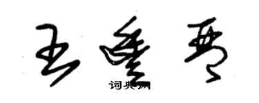 朱锡荣王丰琴草书个性签名怎么写